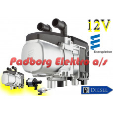 252652050000 - Hydronic 3 Economy HS3 D5E Diesel 12V bilvarmer løst fyr sæt med diesel pumpe og vand pumpe.